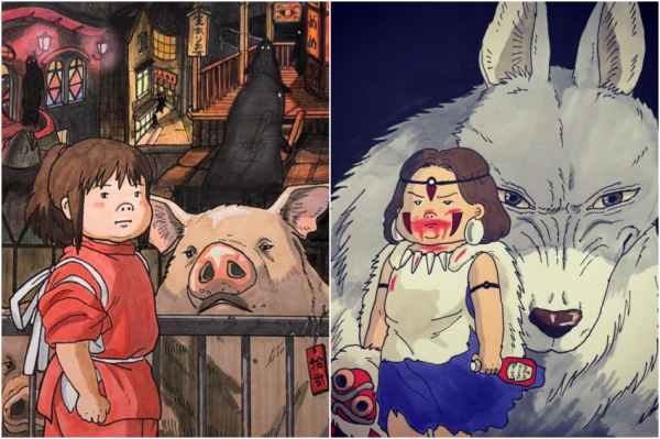 吉卜力過年也變胖了！「肉肉千尋、蘇菲」讓人直呼超療癒，日本超有才繪師把宮崎駿角色都變圓，今晚當抱枕剛剛好。