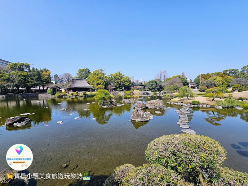 日本[旅遊]日本 熊本 水前寺成趣園 漫步遊走在綠意盎然的樹木與花卉間與小鴨魚兒餵食互動 絕妙的悠閒體驗